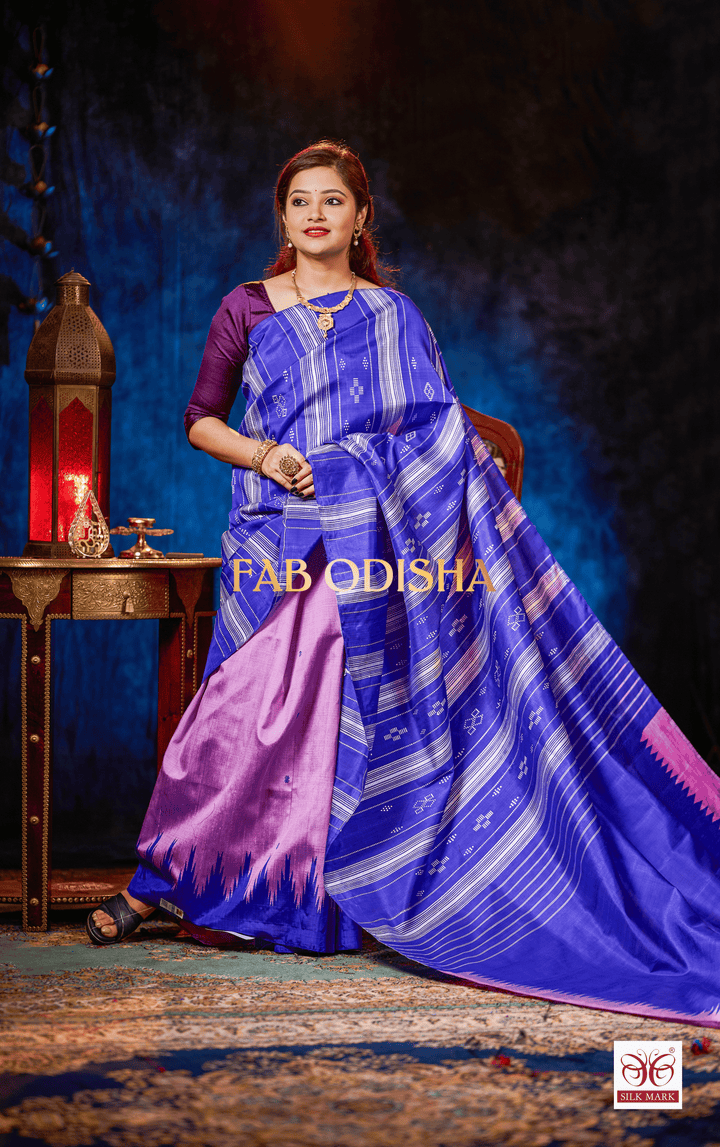 ANWESHA HERITAGE DOUBLE AANCHAL PURE SILK PATTA SAREE