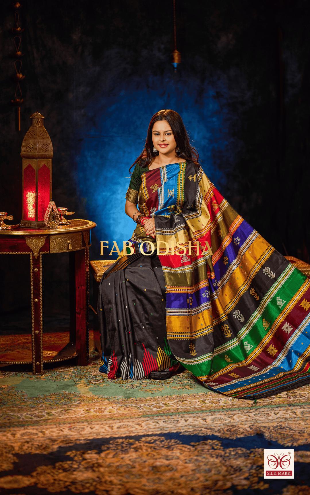 IMPERIAL VEYARA WEAVES -BERHAMPURI DOUBLE AANCHAL PURE SILK PATTA SAREE