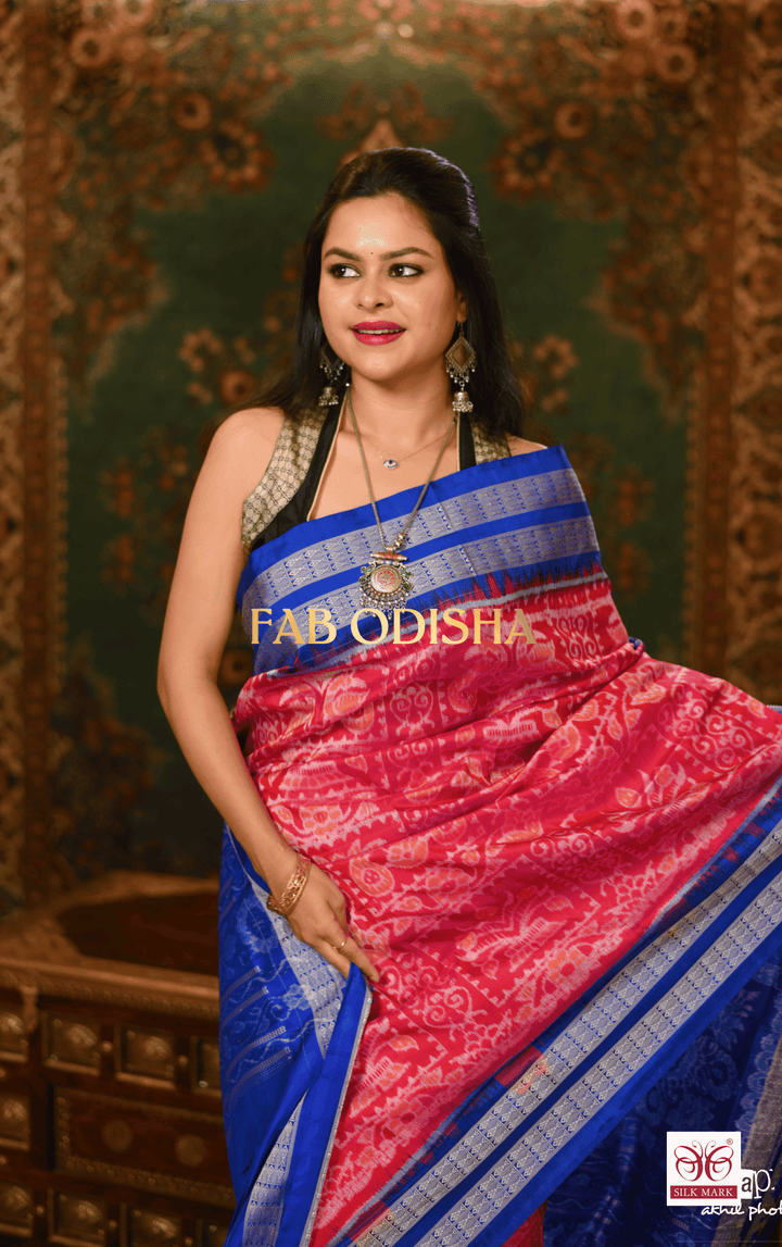 DEEPSHIKHA LUXE EXCLUSIVE SAMBALPURI PURE HANDLOOM SILK SAREE