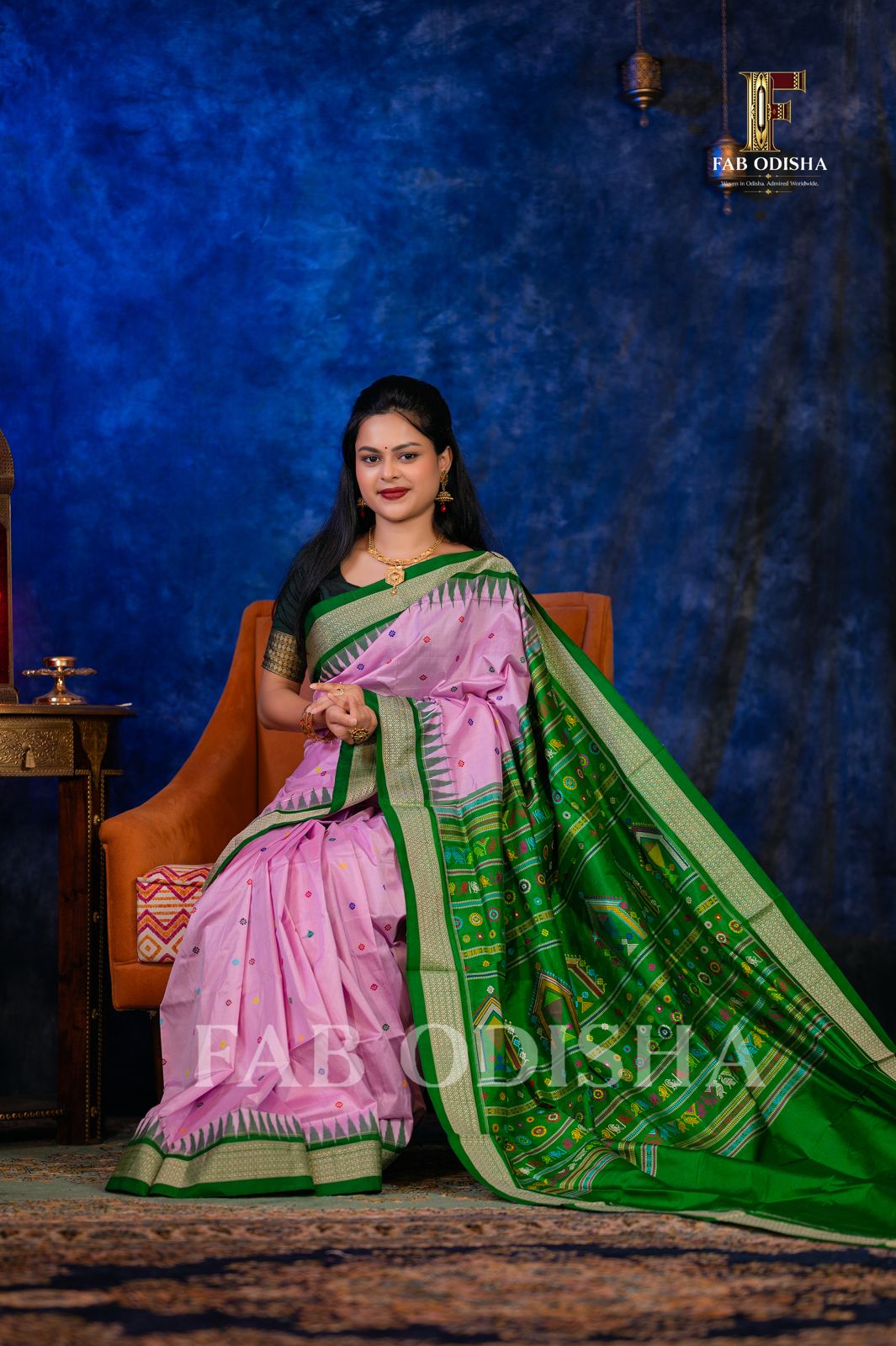 KAMALMOHINI HERITAGE DOLABEDI SAMBALPURI HANDLOOM SILK SAREE