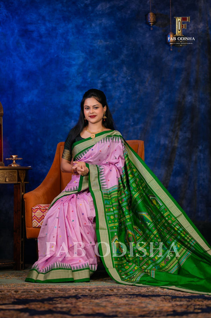 KAMALMOHINI HERITAGE DOLABEDI SAMBALPURI HANDLOOM SILK SAREE
