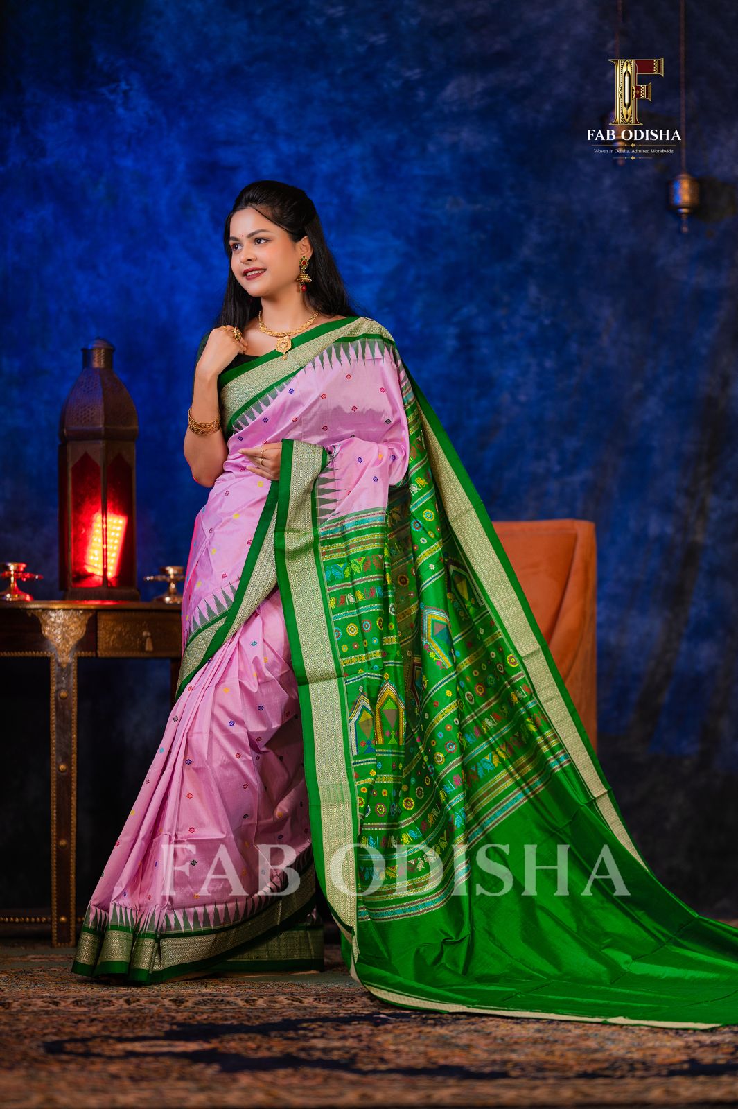 KAMALMOHINI HERITAGE DOLABEDI SAMBALPURI HANDLOOM SILK SAREE