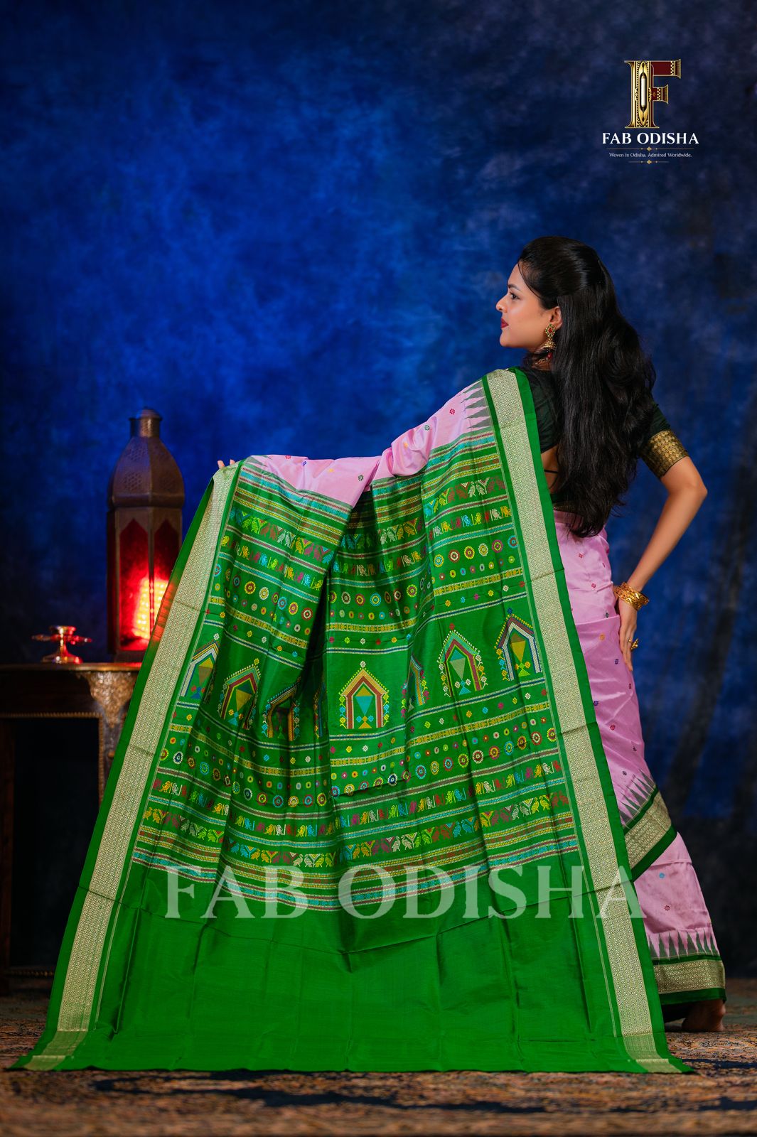 KAMALMOHINI HERITAGE DOLABEDI SAMBALPURI HANDLOOM SILK SAREE