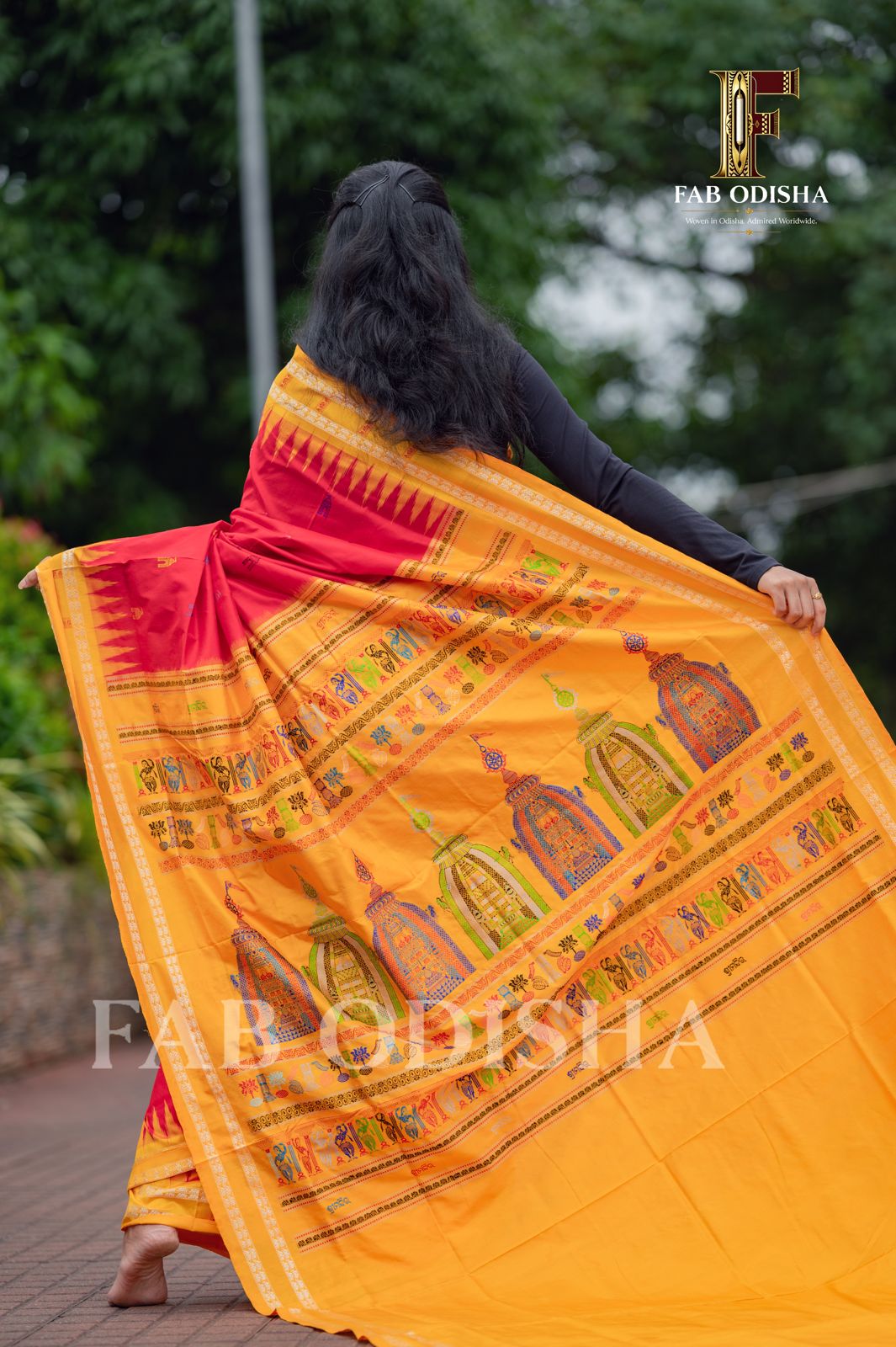 RATNA VEDI HERITAGE SAMBALPURI HANDLOOM PURE SILK SAREE