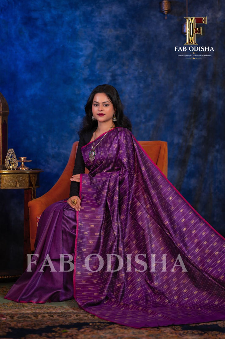SHRINGAR SUTRA ZARI LUXE EDITION MASTER WEAVE FINE TUSSAR SILK SAREE