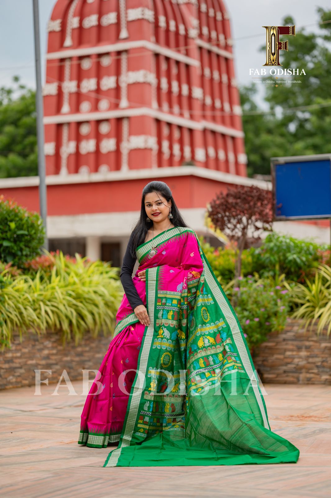 RAM DARBAR HERITAGE SAMBALPURI HANDLOOM PURE SILK SAREE
