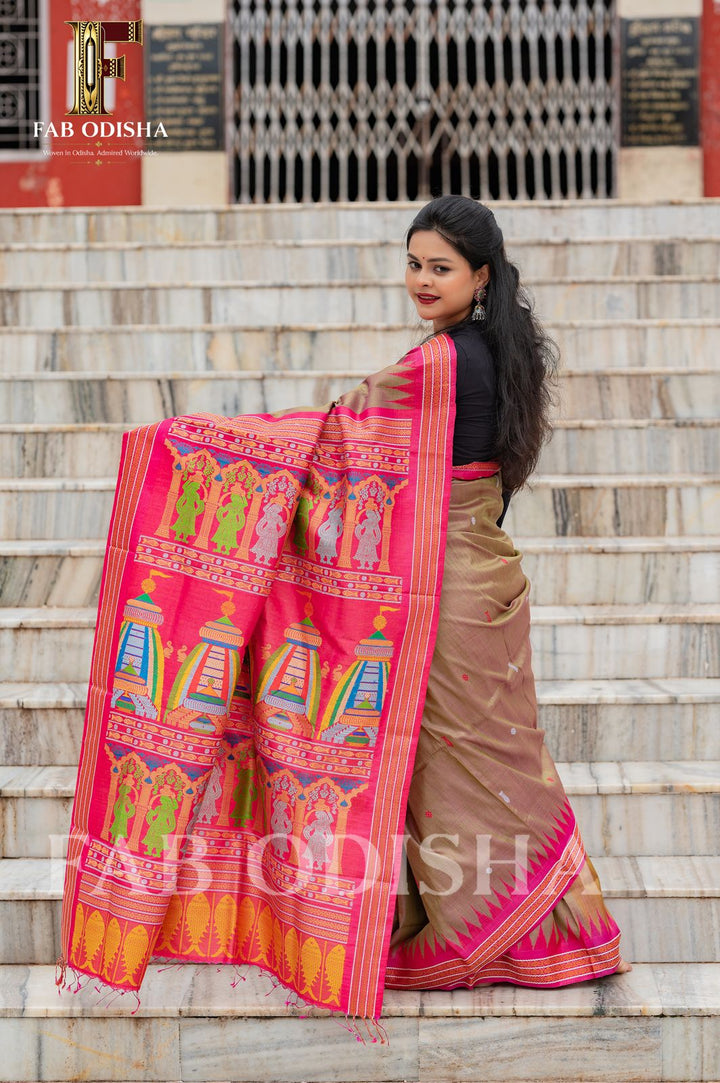 PURUSHOTTAM SHREE KHETRA HERITAGE EXCLUSIVE FINE TUSSAR SILK SAREE