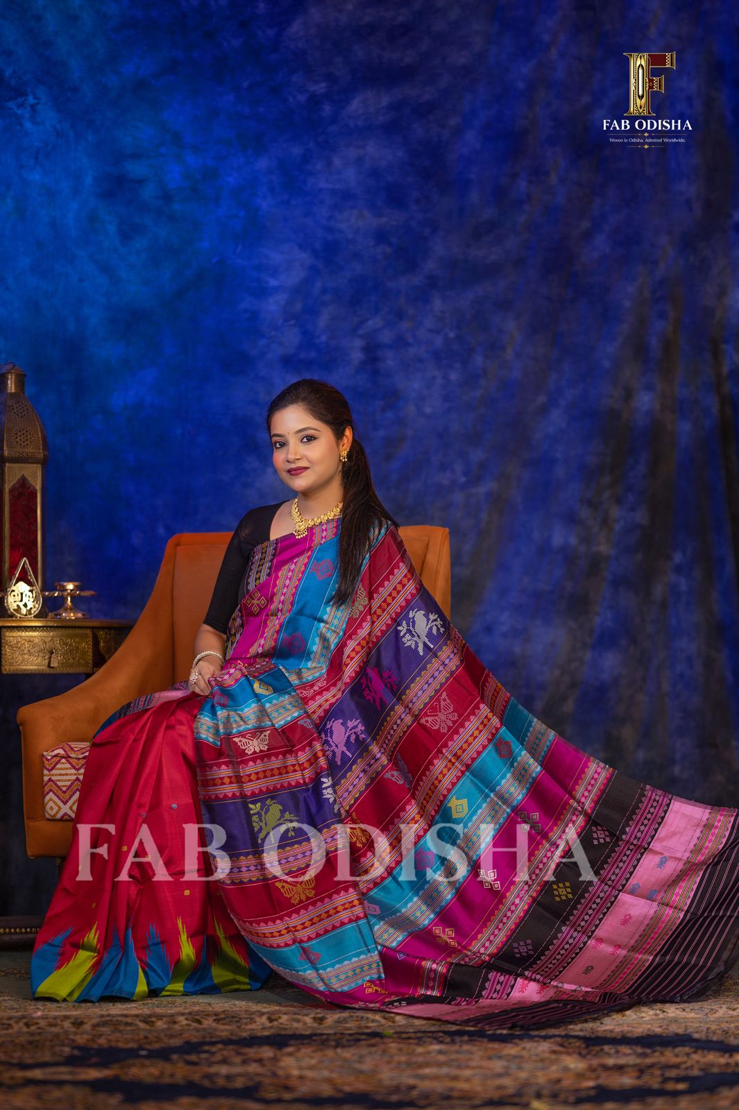 SANSKRITI DIVYA BERHAMPURI HANDLOOM DOUBLE AANCHAL PURE SILK PATTA SAREE