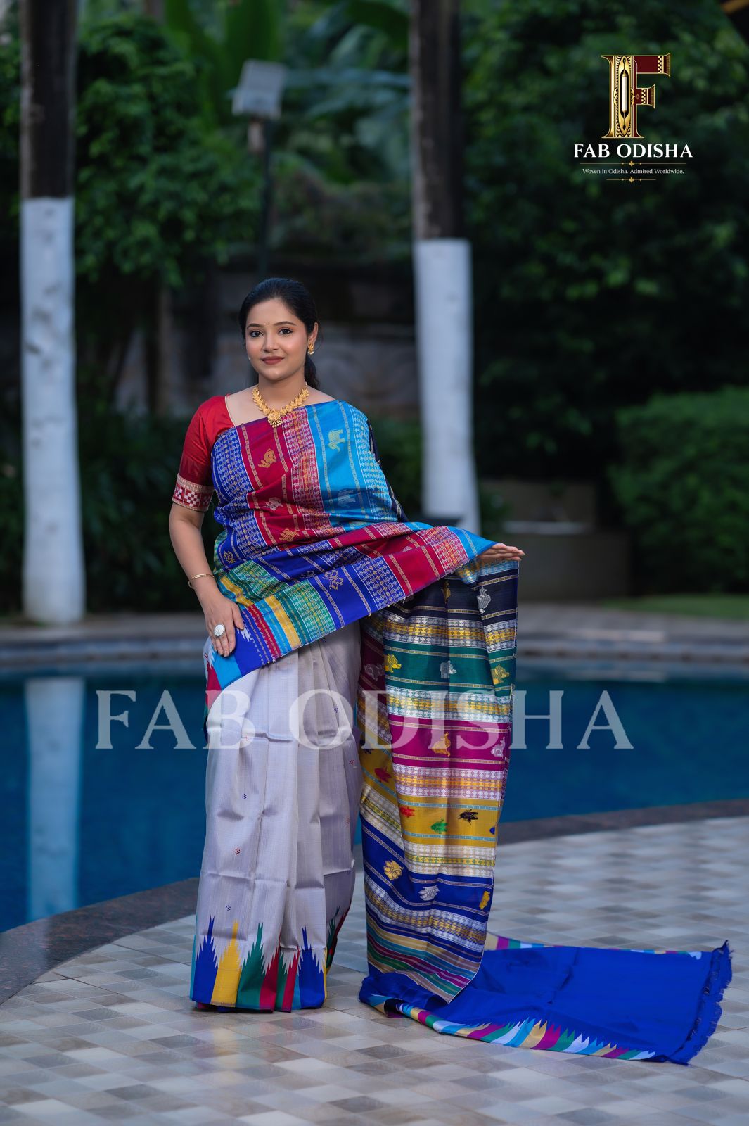 REVATI SUTRA BERHAMPURI DOUBLE AANCHAL PURE SILK PATTA SAREE