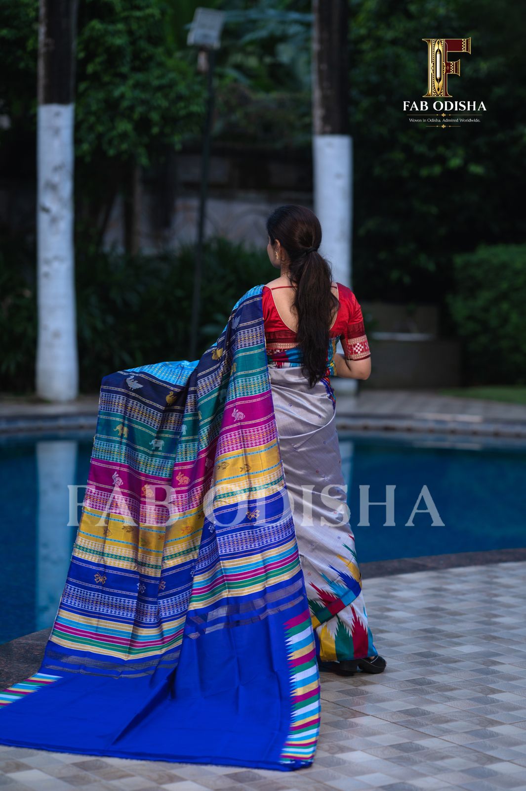 REVATI SUTRA BERHAMPURI DOUBLE AANCHAL PURE SILK PATTA SAREE