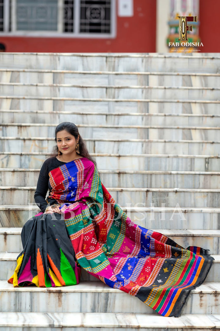 MANGALYA SUTRA BERHAMPURI DOUBLE AANCHAL PURE SILK PATTA SAREE