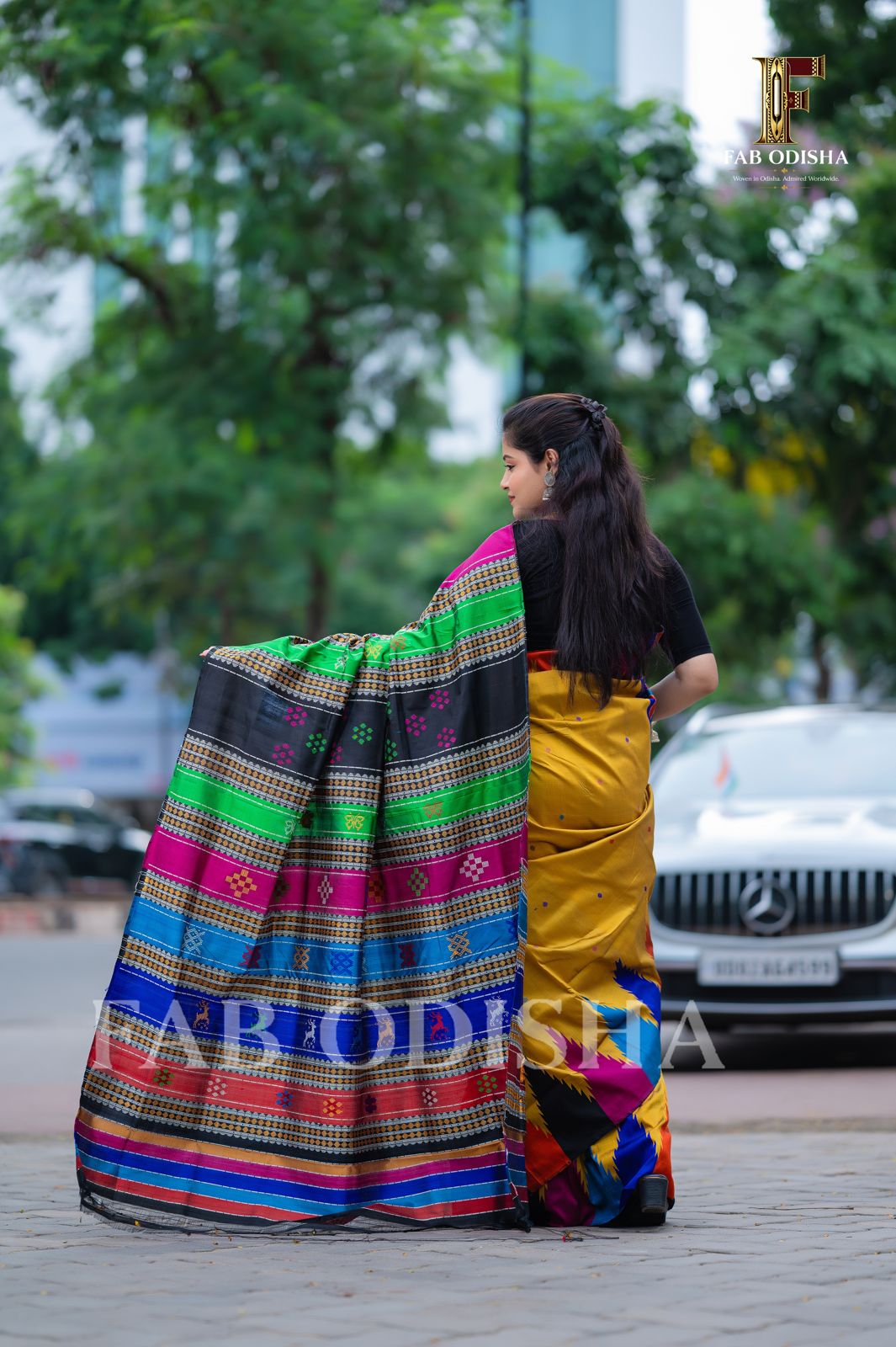SWARNA ARCHANA BERHAMPURI DOUBLE AANCHAL PURE SILK PATTA SAREE