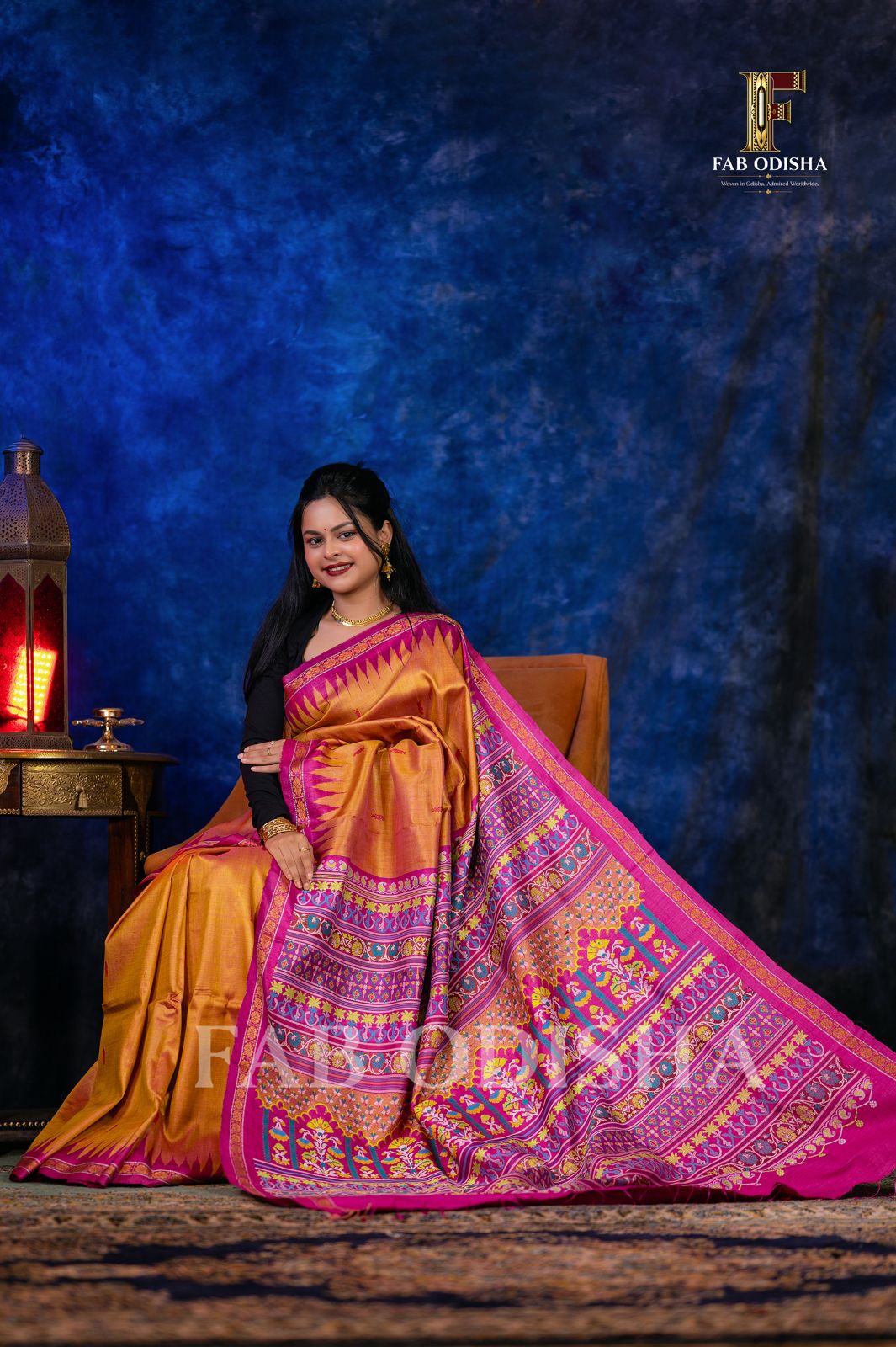 "DIVYA VANMAHOTSAV" RARE AND PREMIUM JACQUARD HAND-WOVEN FINE TUSSAR SILK SAREE