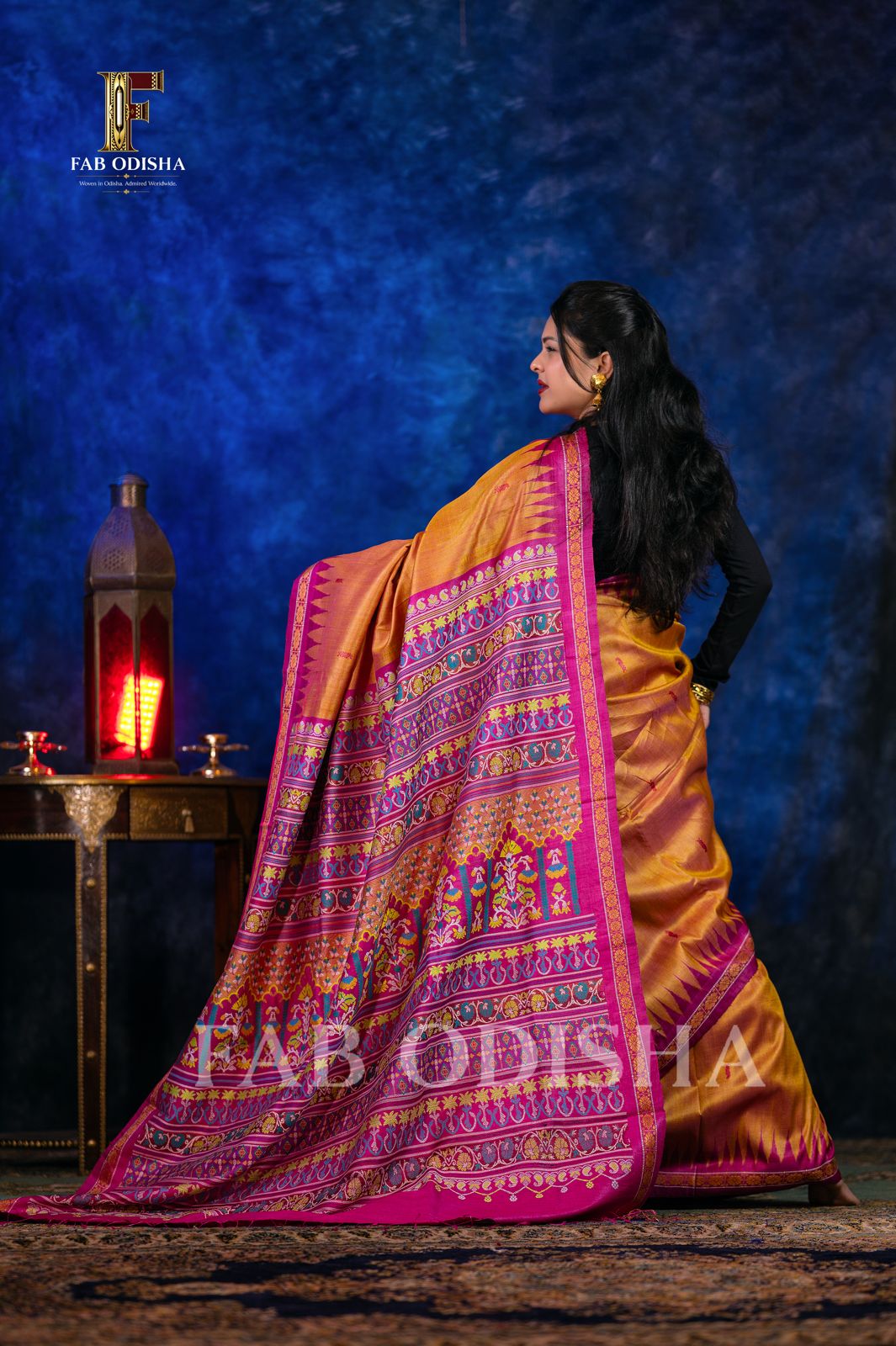 "DIVYA VANMAHOTSAV" RARE AND PREMIUM JACQUARD HAND-WOVEN FINE TUSSAR SILK SAREE