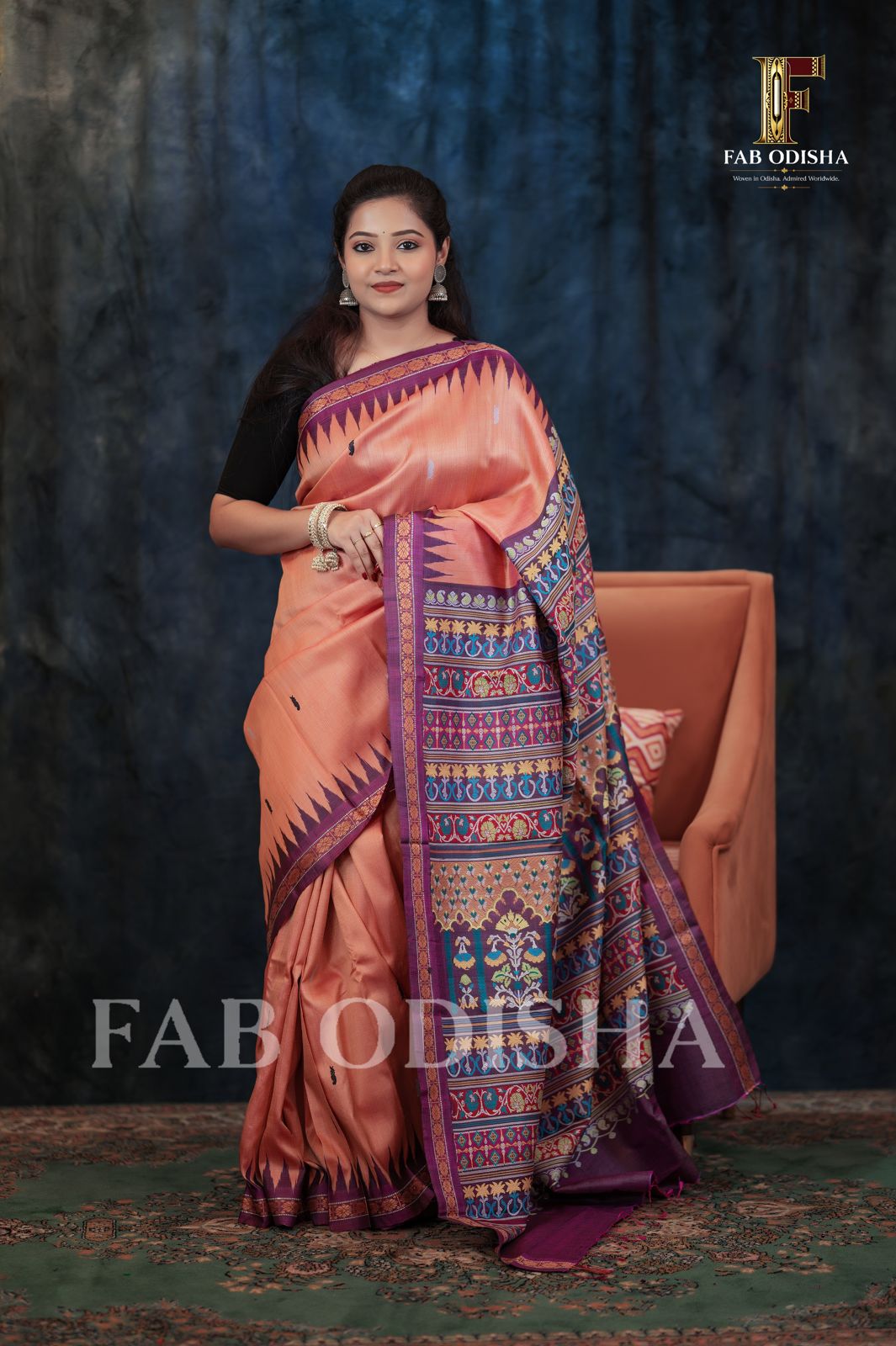 MAYURIKA SWARNIMA RARE AND PREMIUM JACQUARD HAND-WOVEN FINE TUSSAR SILK SAREE