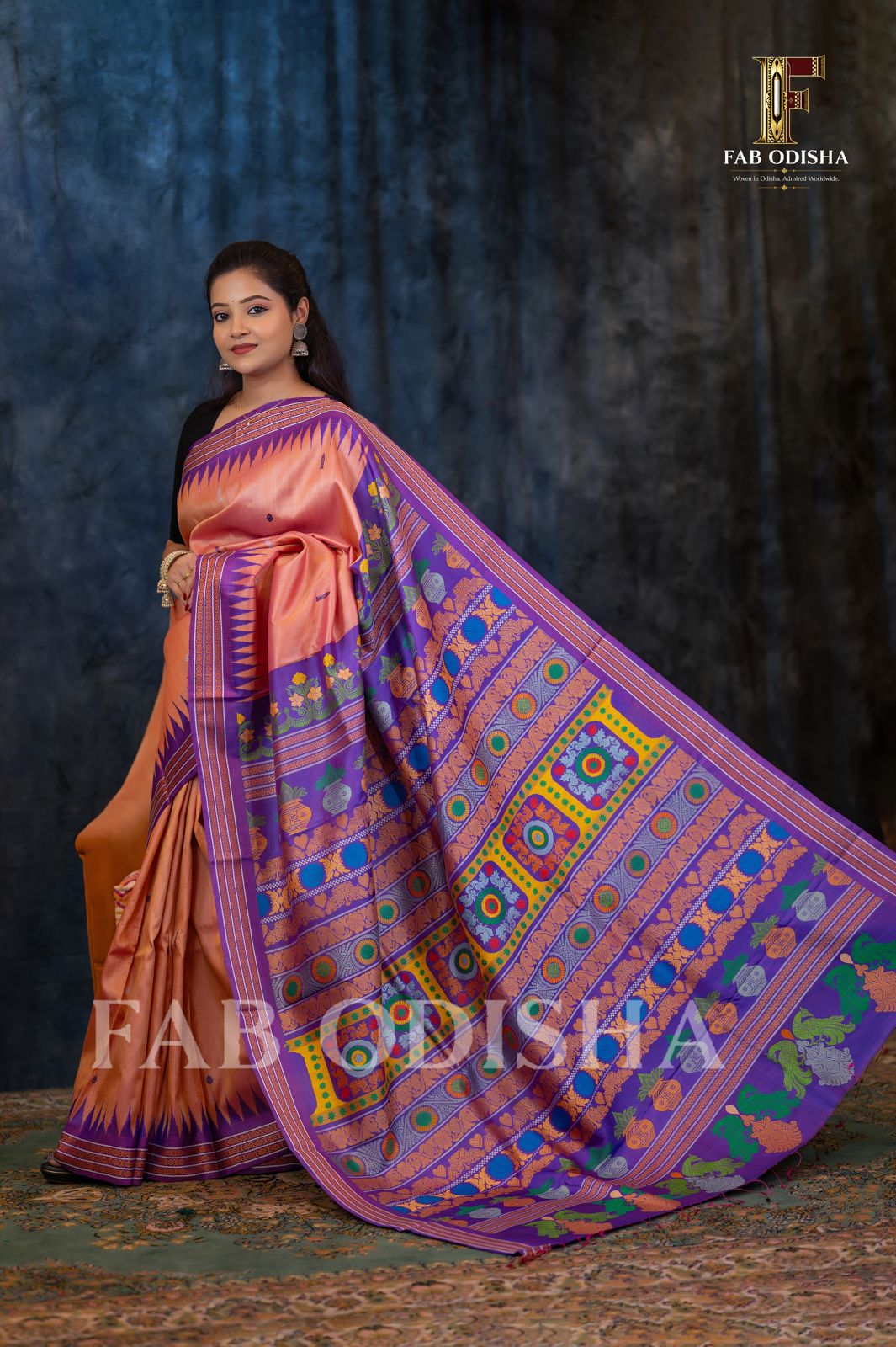 KOHINOOR ROYAL RARE AND PREMIUM JACQUARD HAND-WOVEN FINE TUSSAR SILK SAREE