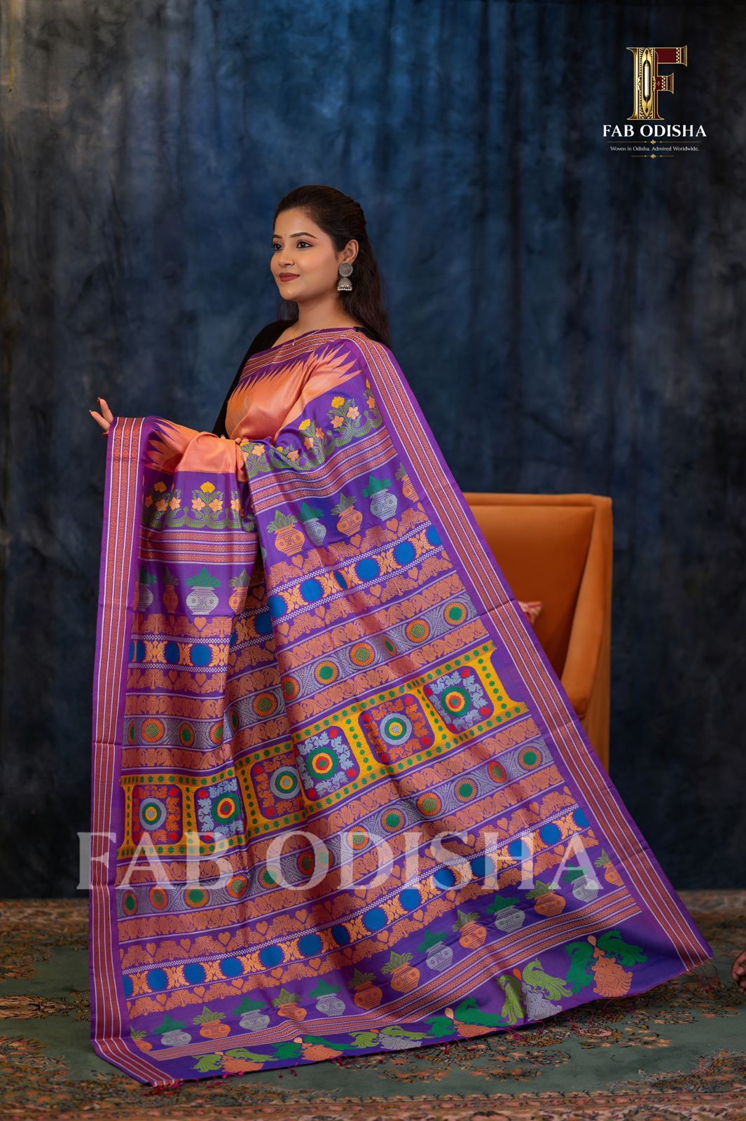 KOHINOOR ROYAL RARE AND PREMIUM JACQUARD HAND-WOVEN FINE TUSSAR SILK SAREE