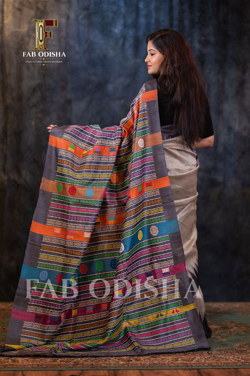 MALIKA-E-KHAAS LUXE EDITION MASTER WEAVE FINE TUSSAR SILK SAREE
