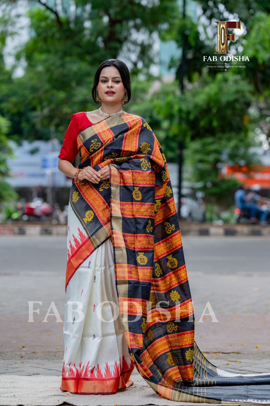 SHWETAMBARI VASTRA EXCLUSIVE ZARI BERHAMPURI DOUBLE AANCHAL PURE SILK PATTA SAREE