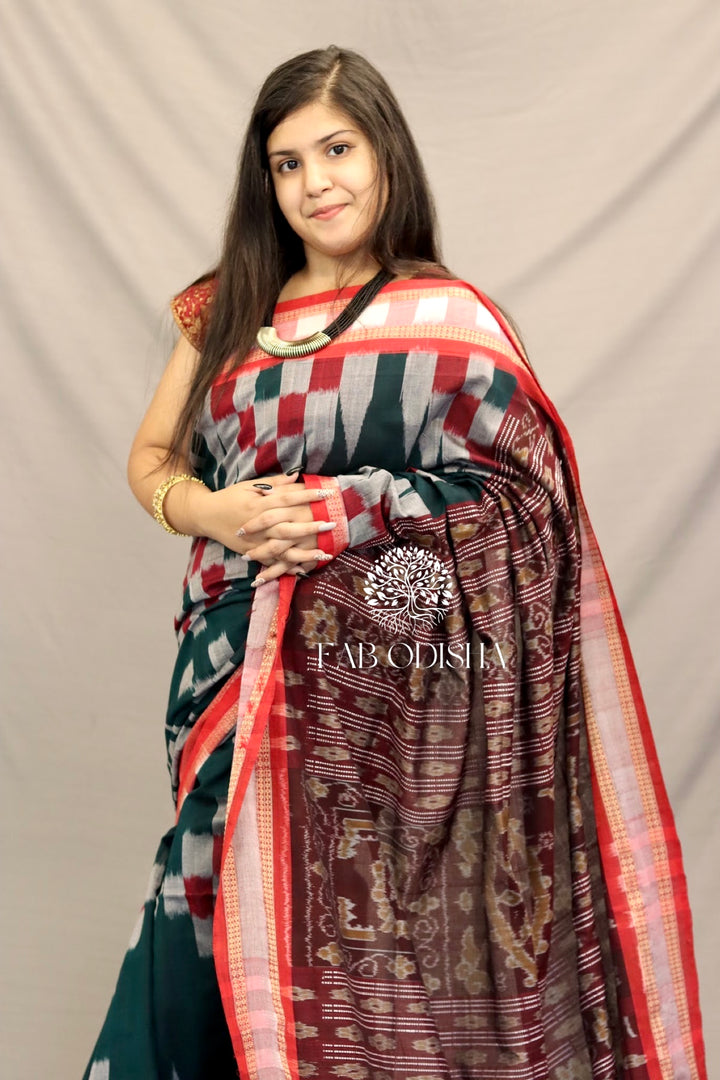 BOTTLE GREEN SAMBALPURI PASSAPALI