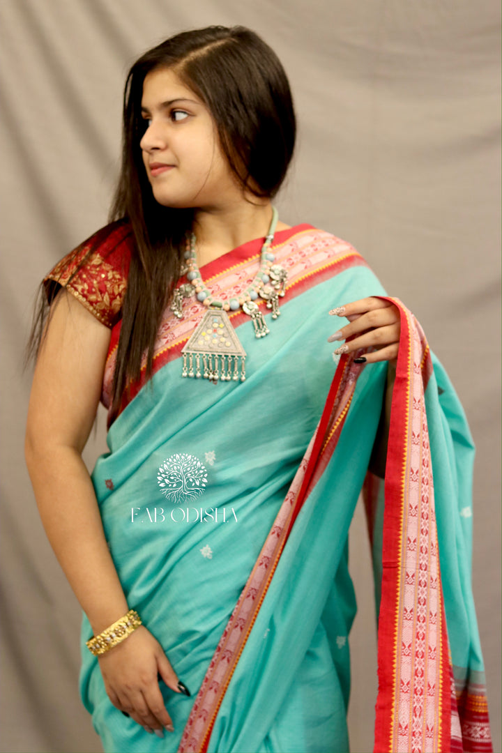 MINTY GREEN HERITAGE HABASPURI