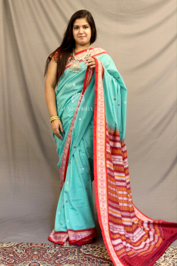 MINTY GREEN HERITAGE HABASPURI