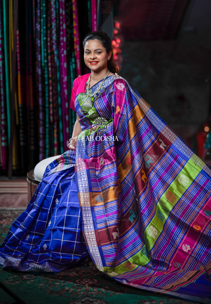 BAINGANI HUED DOUBLE ANCHAL BERHAMPURI PATTA