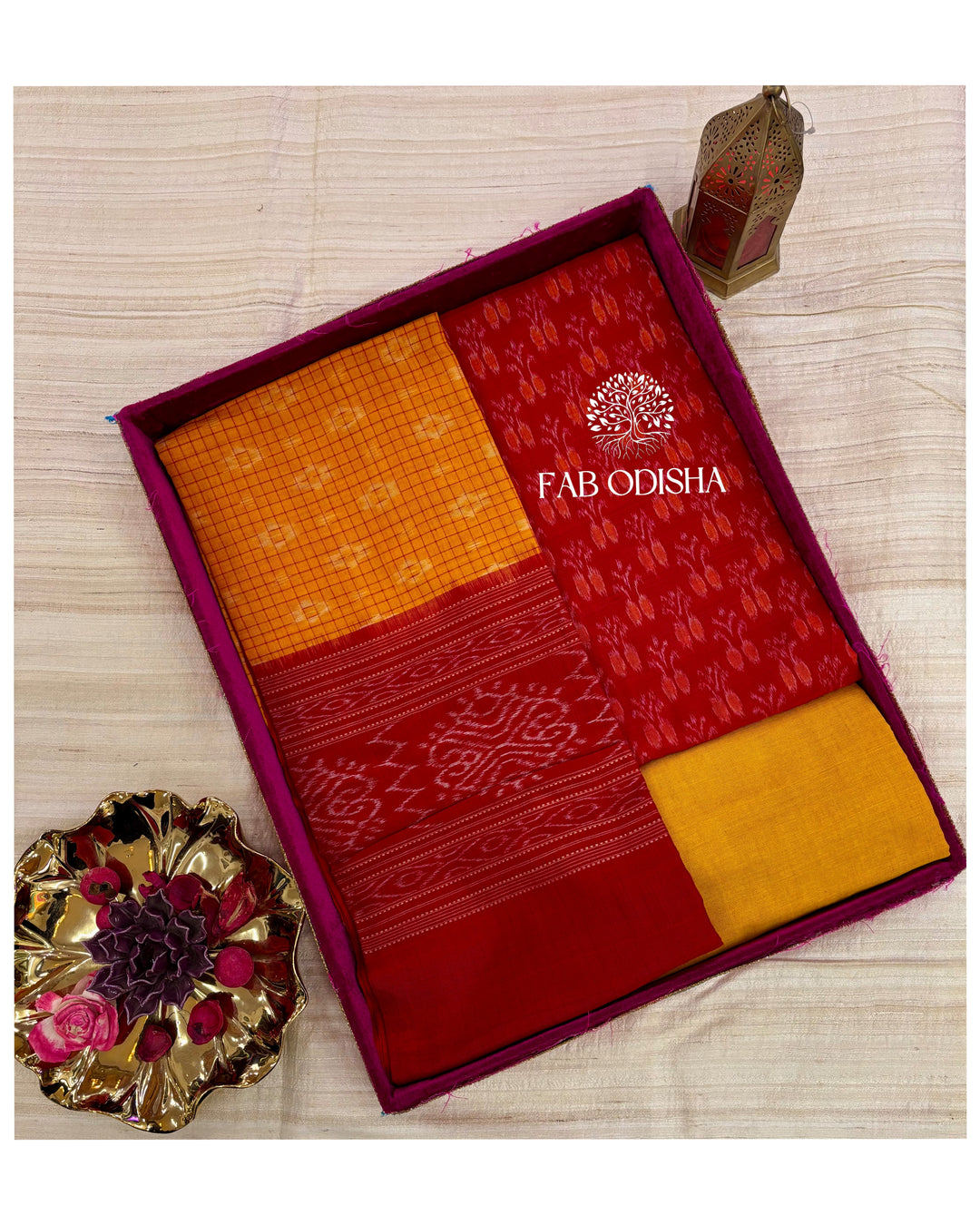 sambalpuri silk dress material Sapta Dress Material Set Hastatant
