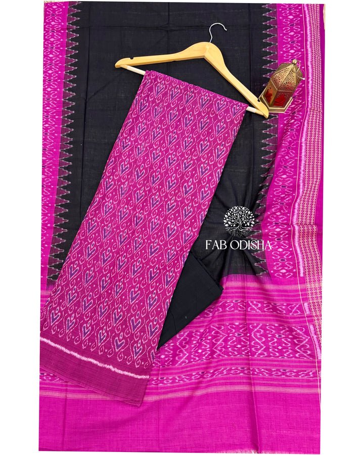 SAMBALPURI DOUBLE IKAT HANDWOVEN COTTON DRESS MATERIAL SET