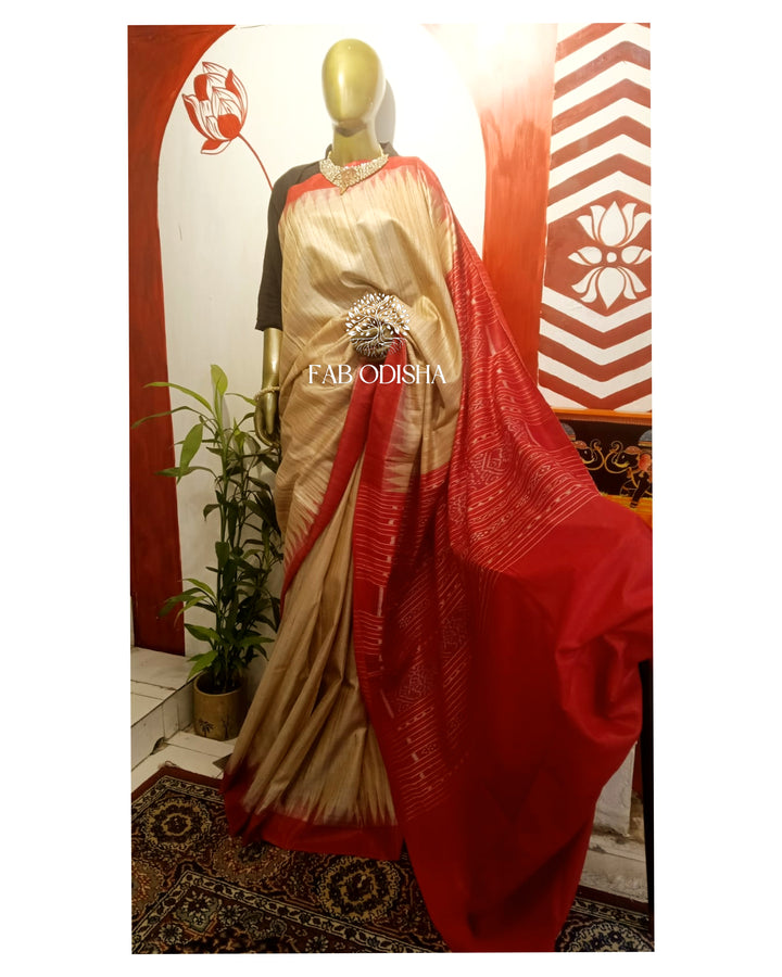 GICHA TUSSAR SILK SAREE