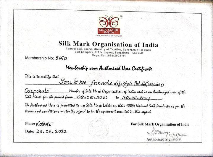 NEEL-NARANGI GICHA TUSSAR SILK SAREE