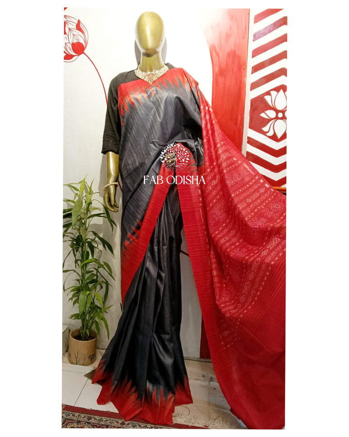 RAAT KI KALI GICHA TUSSAR SILK SAREE