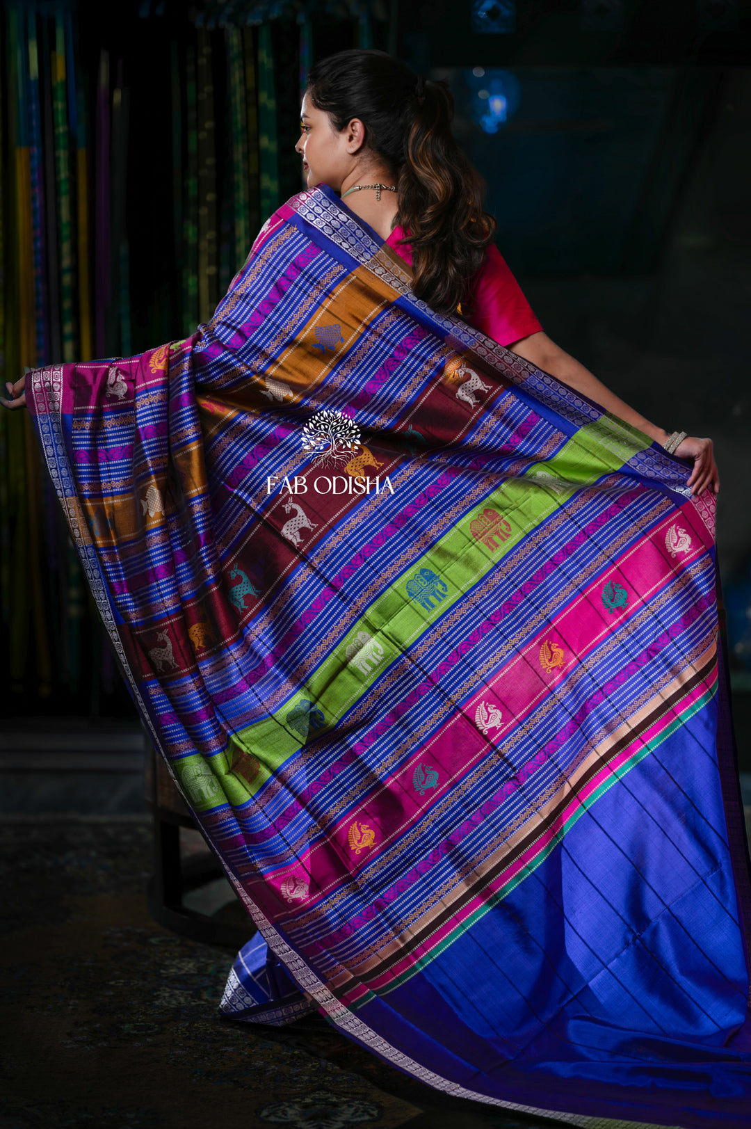 BAINGANI HUED DOUBLE ANCHAL BERHAMPURI PATTA