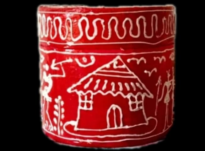 TRIBAL STORAGE BOX-Red