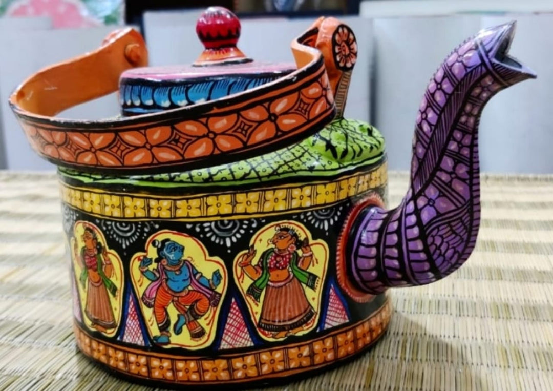 KRISHNA RASS LEELA PATTACHITRA KETTLE
