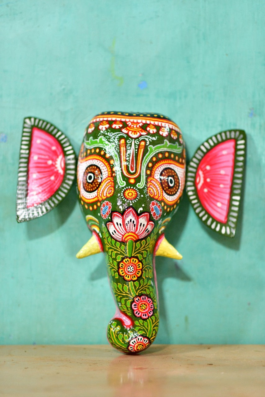 ELEPHANT PAPER MACHE MASK