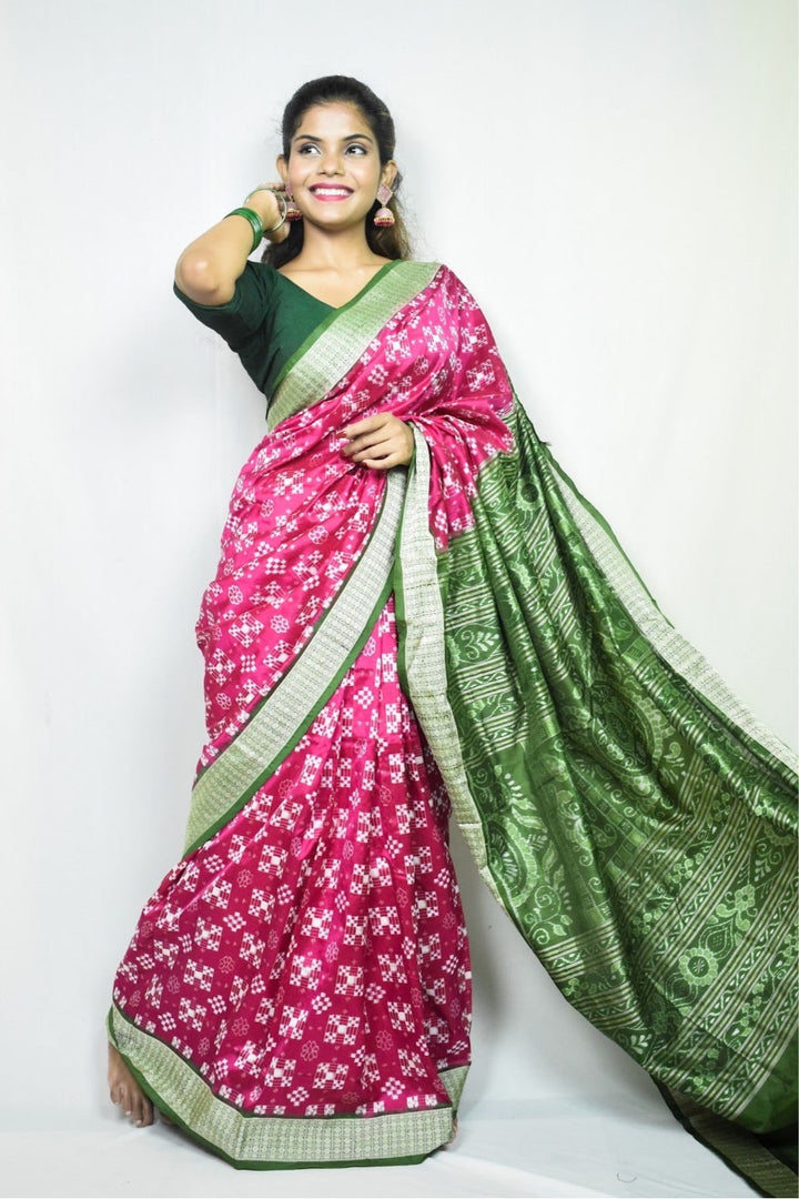 FUCHSIA 45 KOTHI PASSAPALI SILK