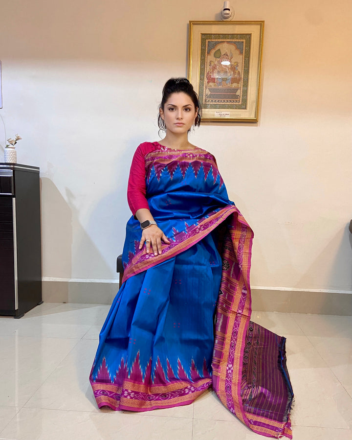 NEELAM BUTI MULBERRY SILK SAREE