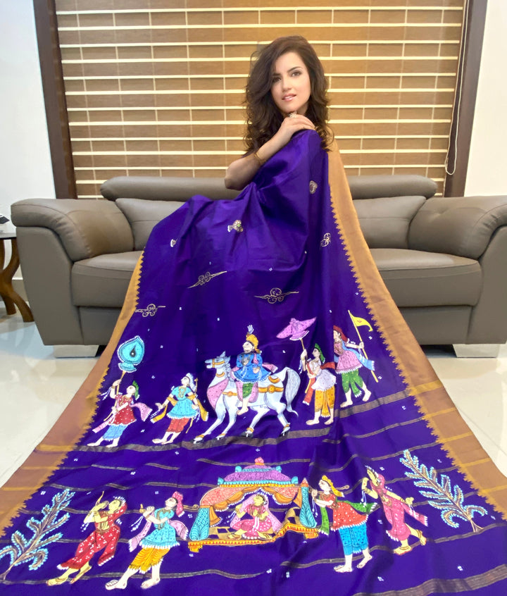 DOLI AND BARAT COTTON PATTACHITRA SAREE