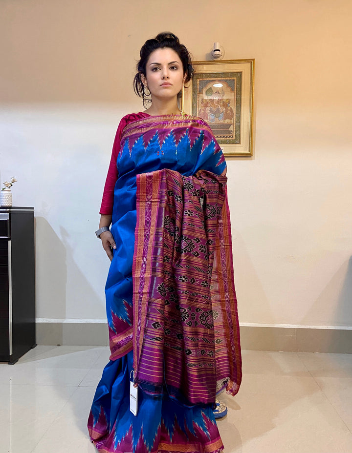 NEELAM BUTI MULBERRY SILK SAREE